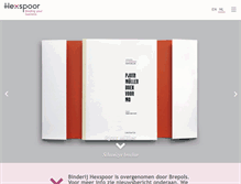 Tablet Screenshot of binderij.hexspoor.nl